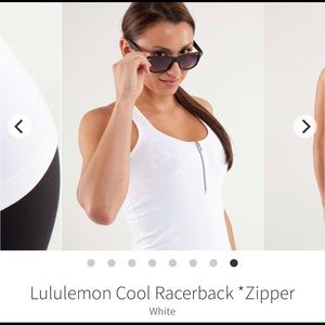 Lululemon Cool Racerback Zipper 10